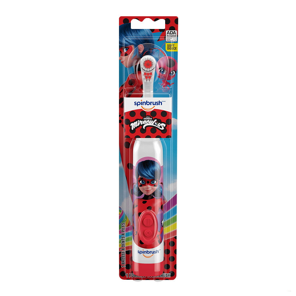 Spinbrush Miraculous Ladybug Kids Battery Powered Electric Toothbrush, 1 Ea